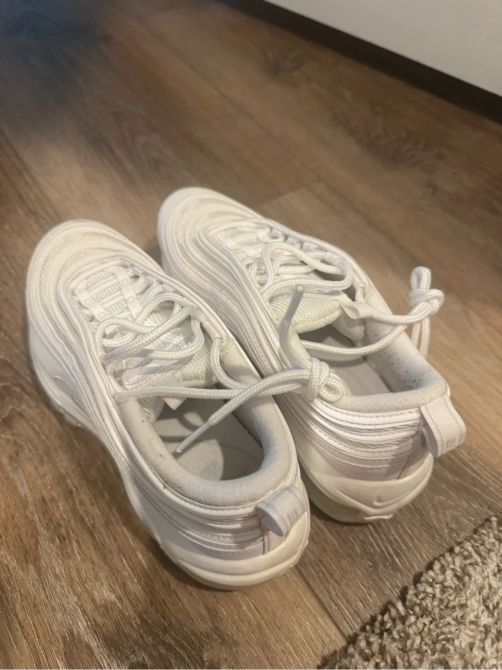 Nike Kids White Lace-Up Athletic Sneakers